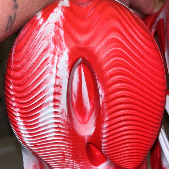 EVA Foam Runner MX Vermilion Red Bone White New Unbranded size 12 - Picture 14 of 16